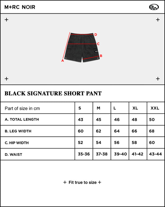 Black Signature Short Pant