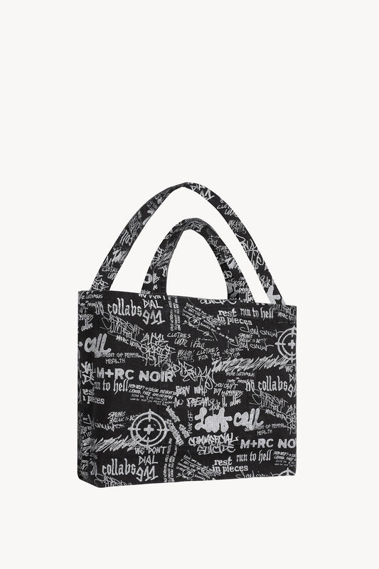 Speechless Denim Tote Bag