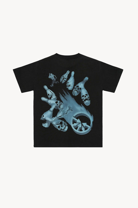 'Bowling Alley' Black Tee Shirt
