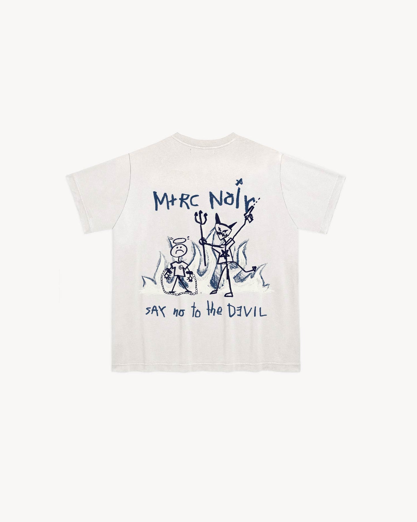 T-shirt 'Say No' Blanc