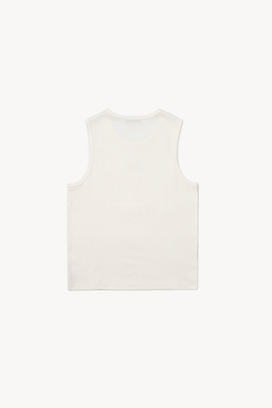 'Eclipses' White Tank Top