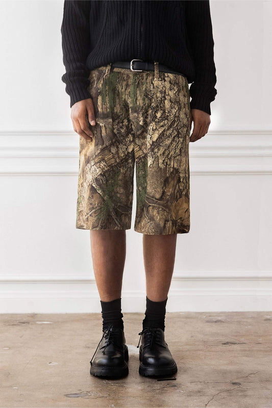 'Realtree' Corduroy Cargo Shorts