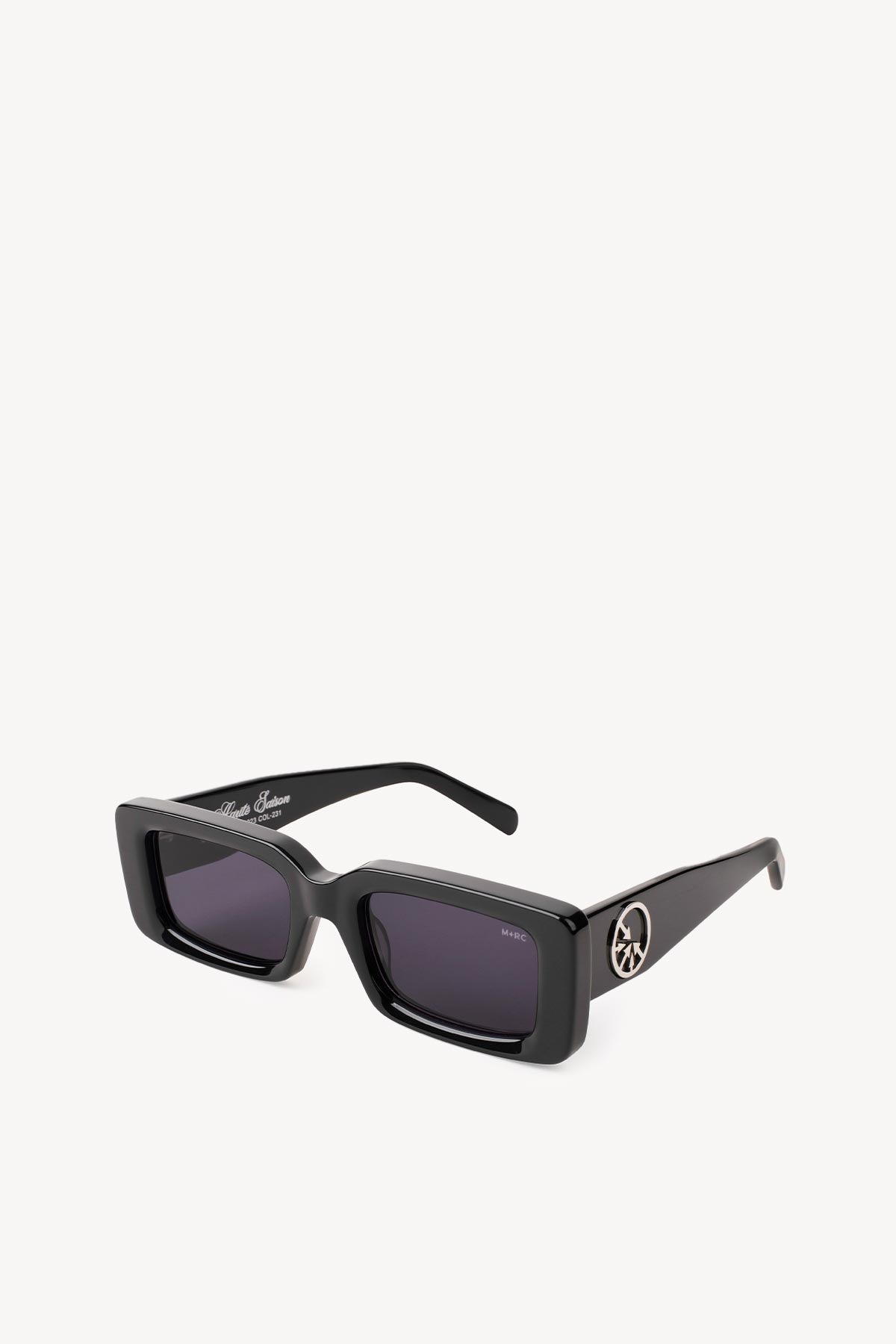 'MOB' Silver Circle Black sunglasses