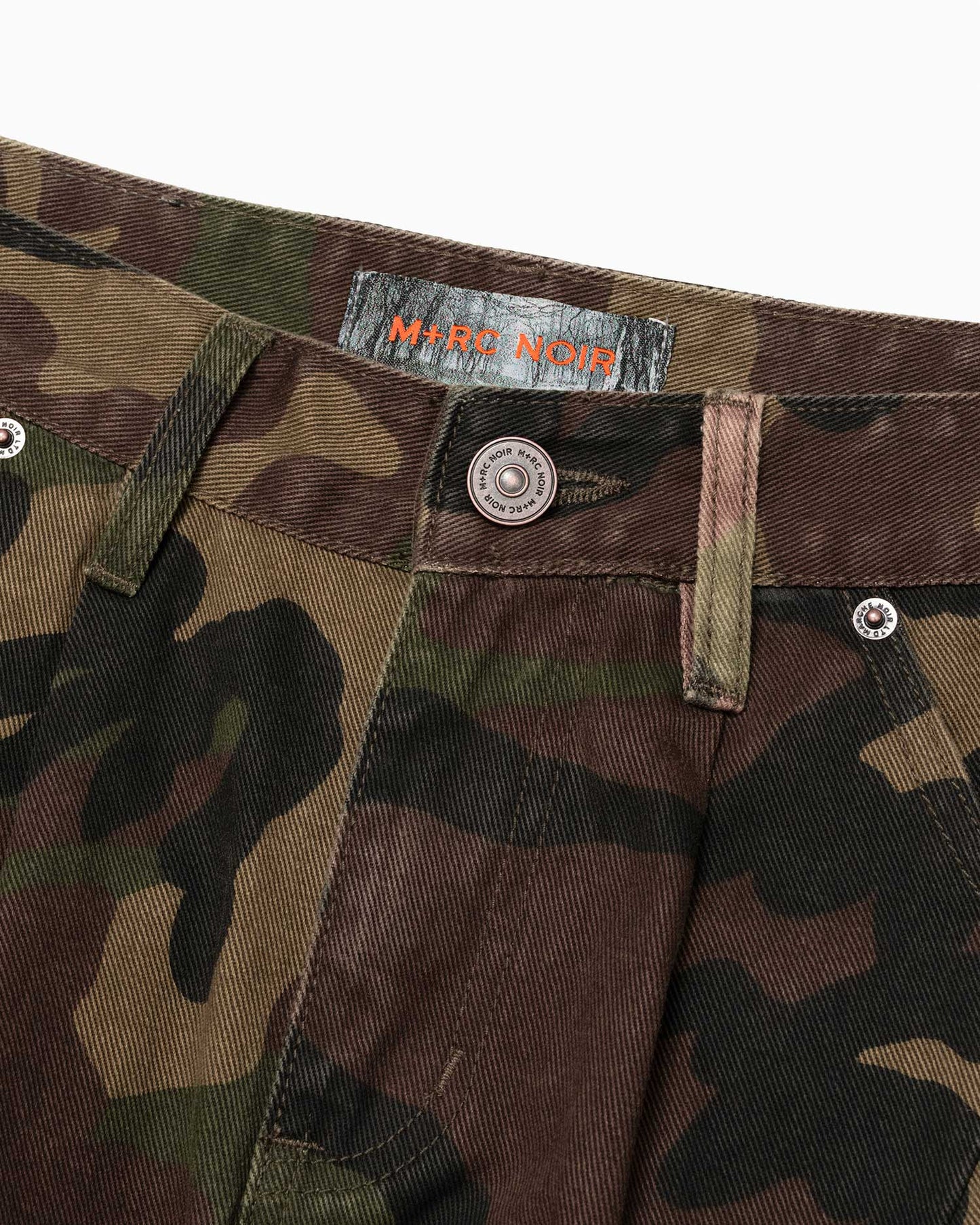 Pantalon cargo noir en velours côtelé Styx