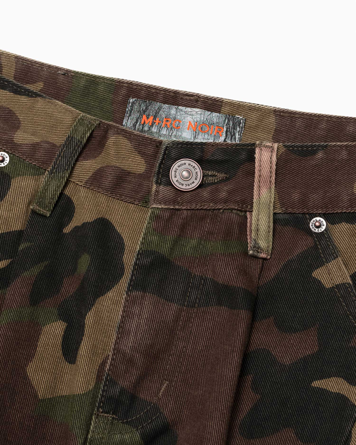 Pantalon cargo noir en velours côtelé Styx