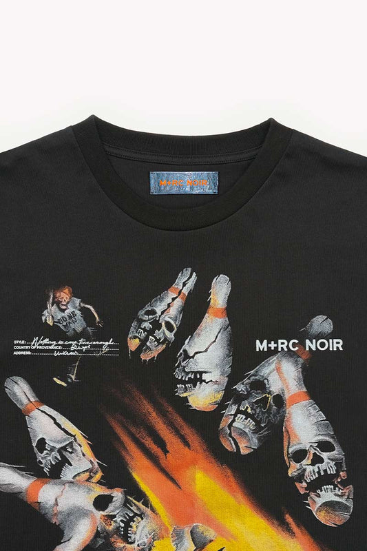 'Bowling Alley' Black Tee Shirt