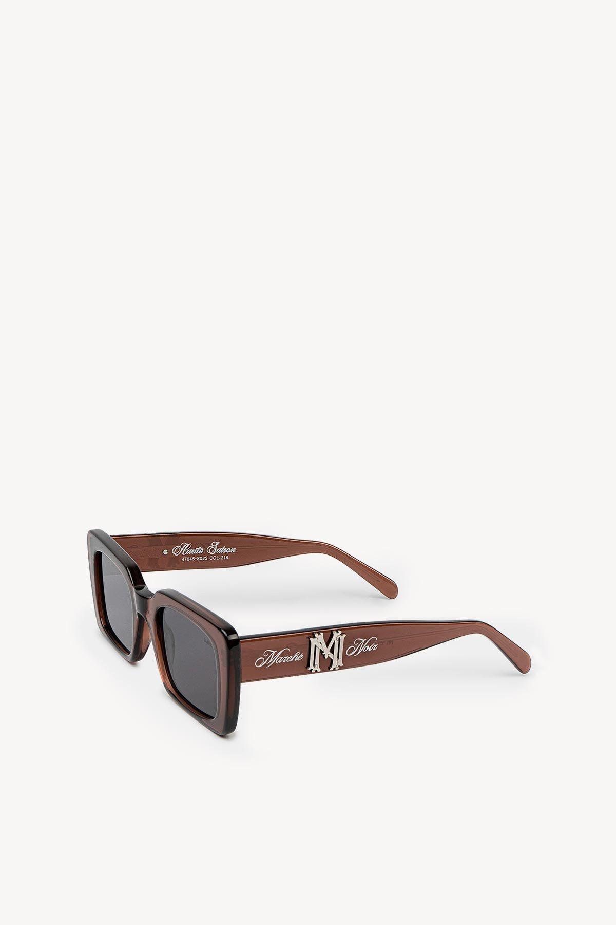 "Blazon Butterfly" Brown Sunglasses