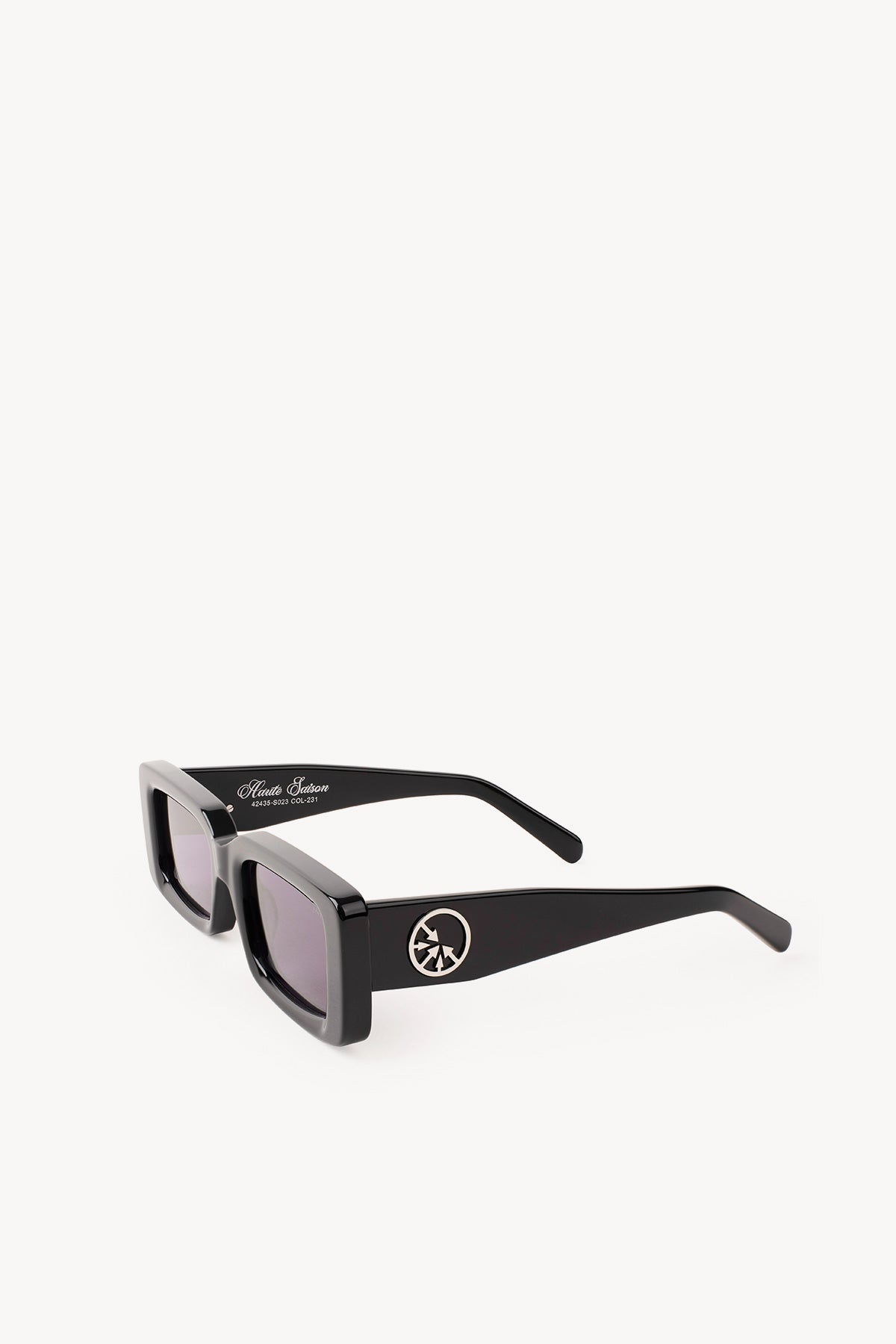 'MOB' Silver Circle Black sunglasses