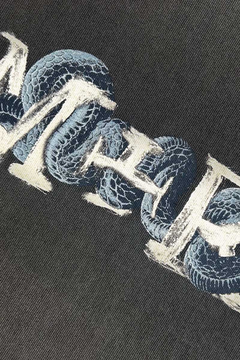 'Genesis' Black Vintage Washed Tee