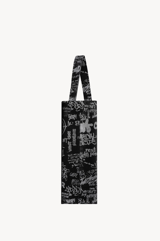 Speechless Denim Tote Bag