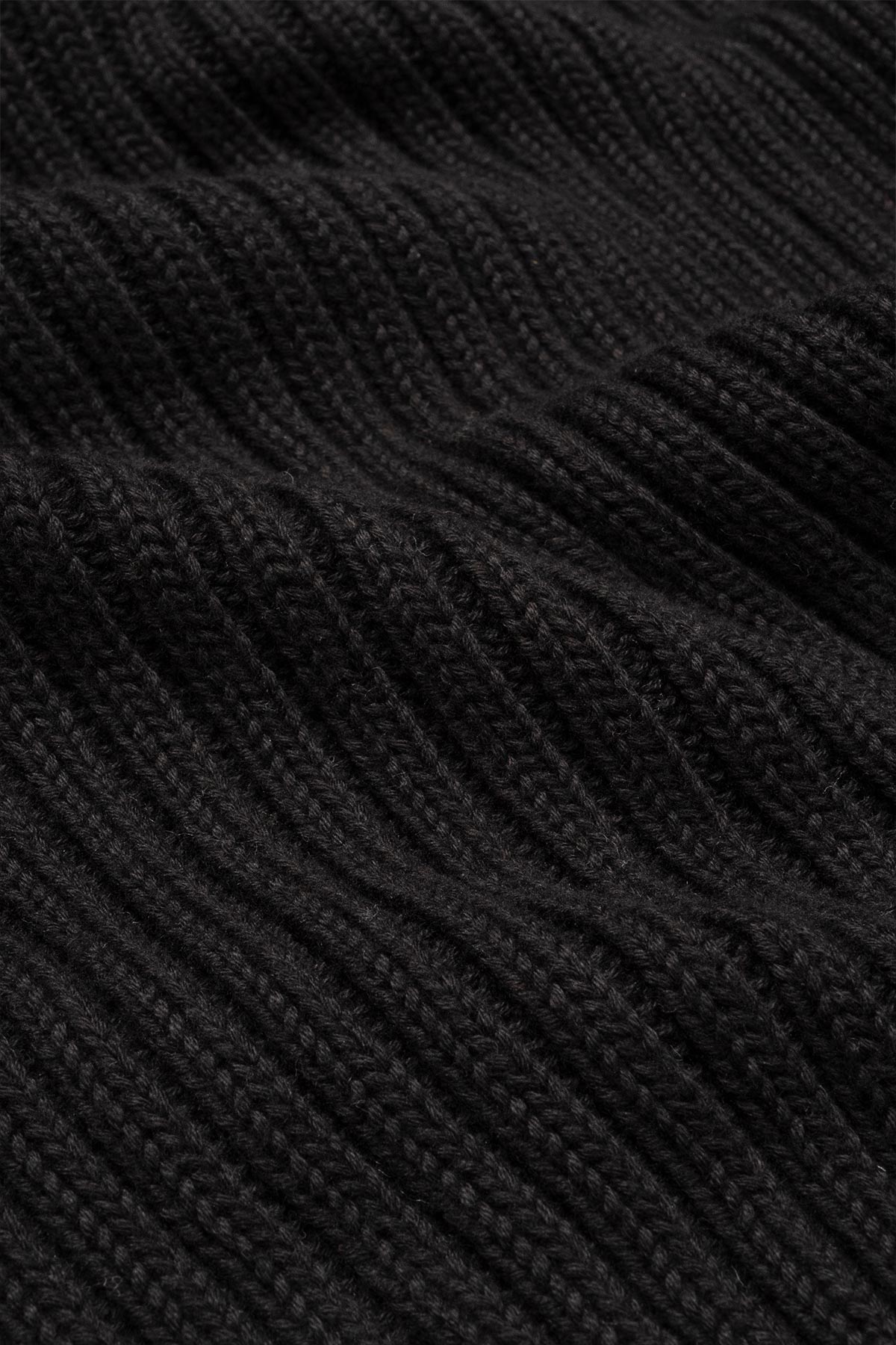'Cardigan à Capuche en Coton Longue Fibre' Noir