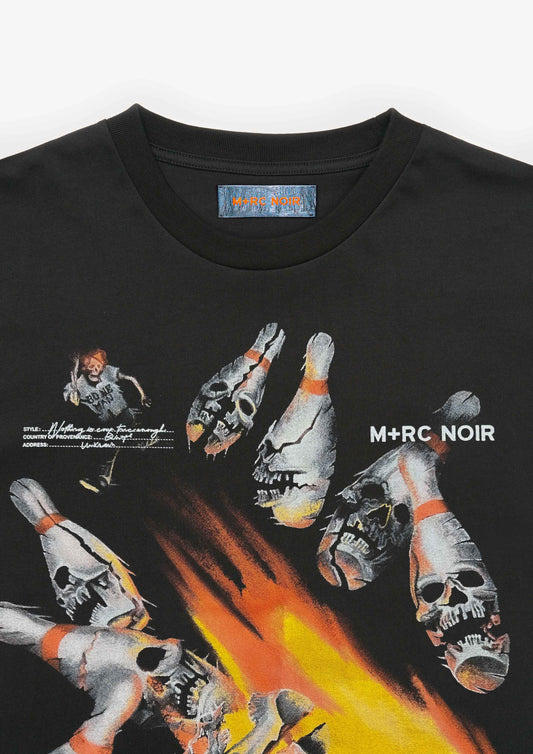 'Bowling Alley' Black Tee Shirt