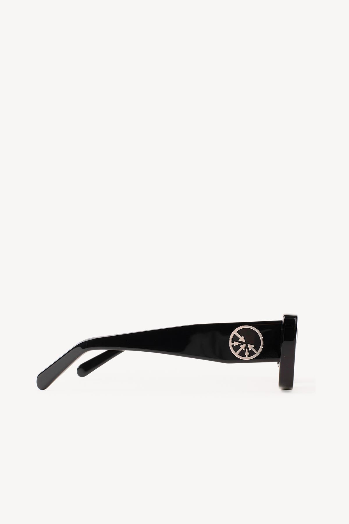 'MOB' Silver Circle Black sunglasses