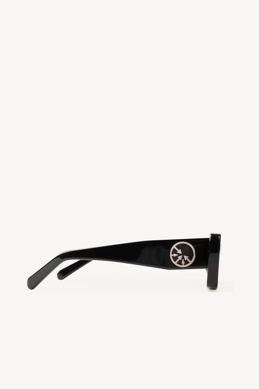 'MOB' Silver Circle Black sunglasses