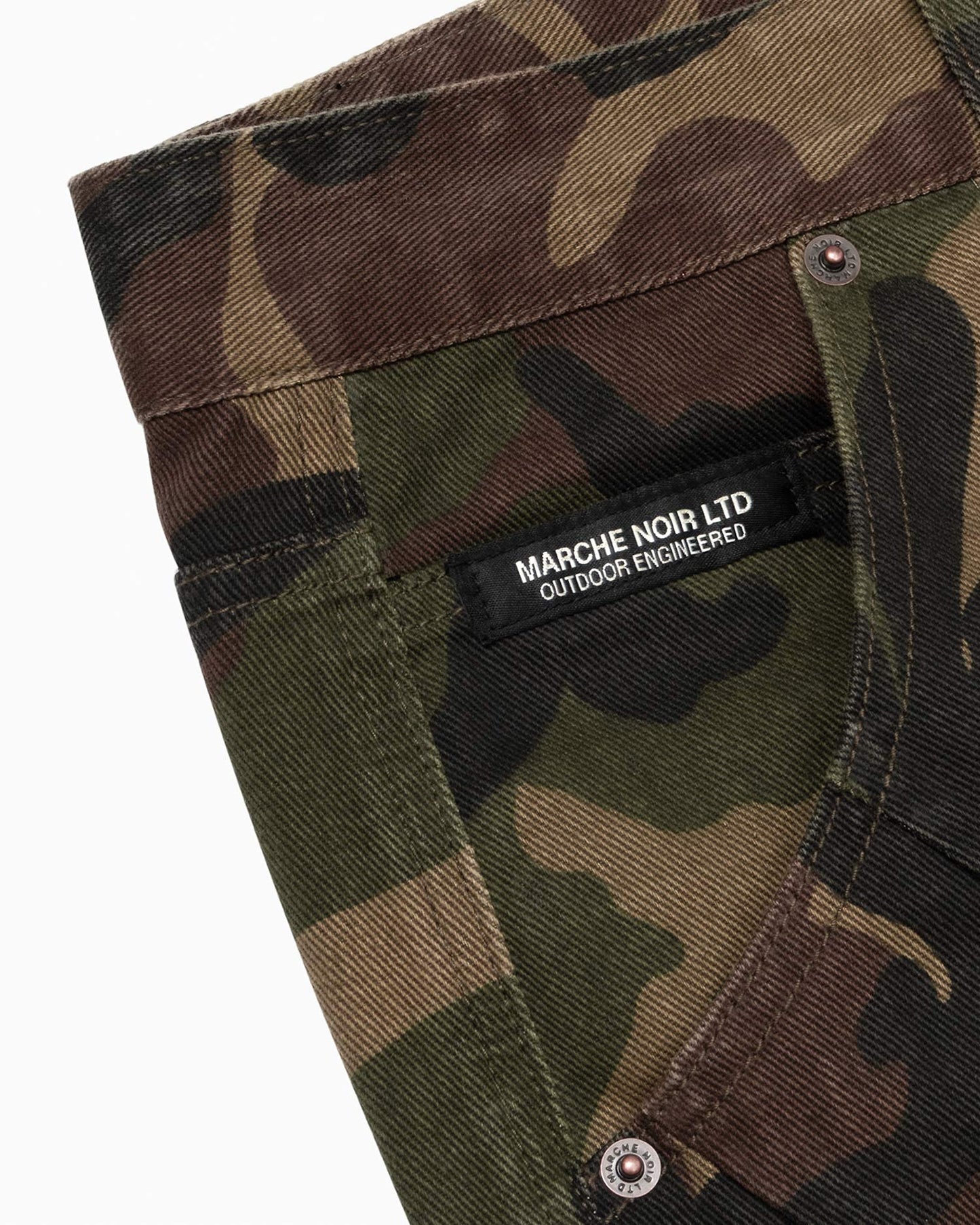 Pantalon cargo noir en velours côtelé Styx