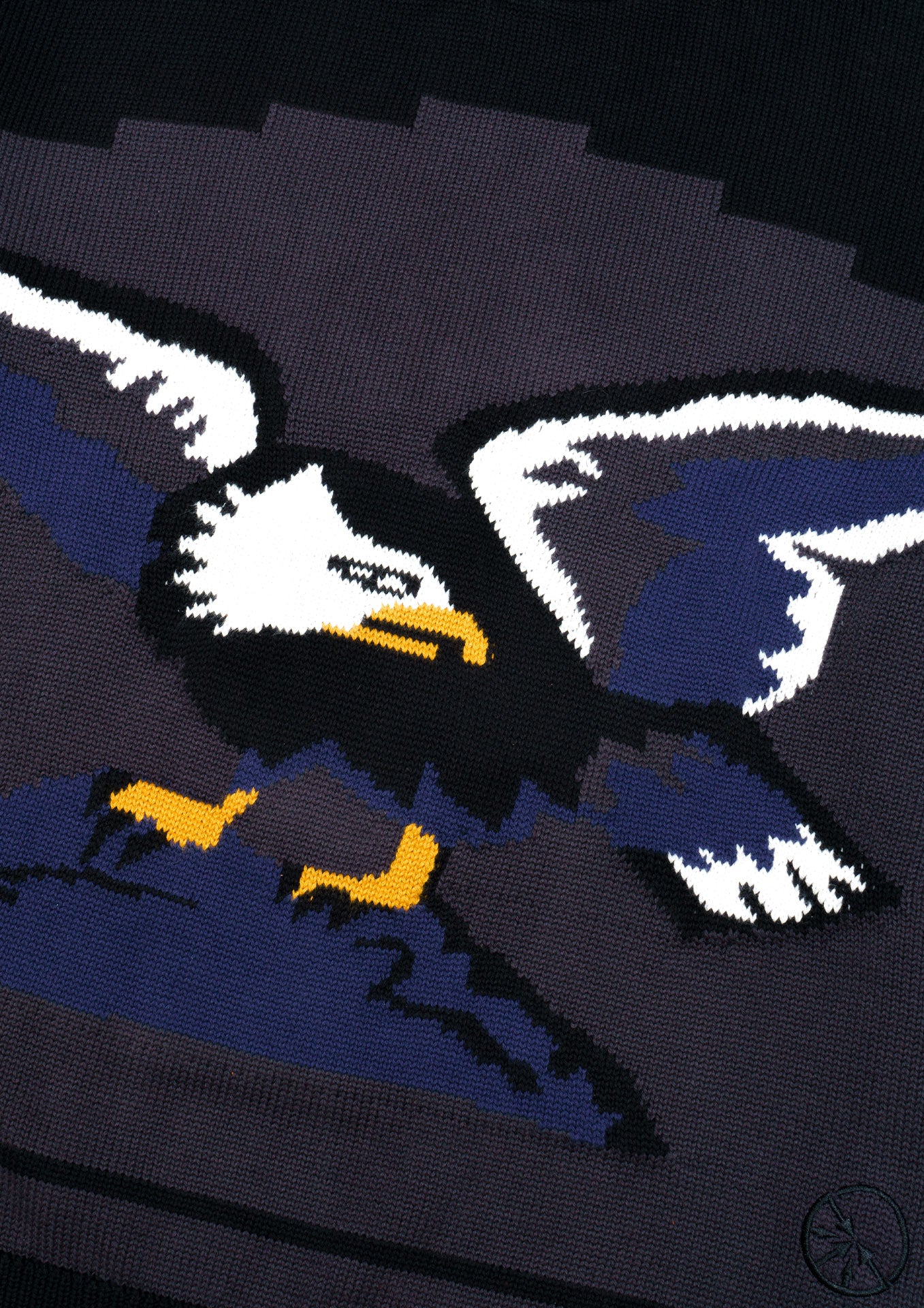 "Eagle" Knitted Black Sweater