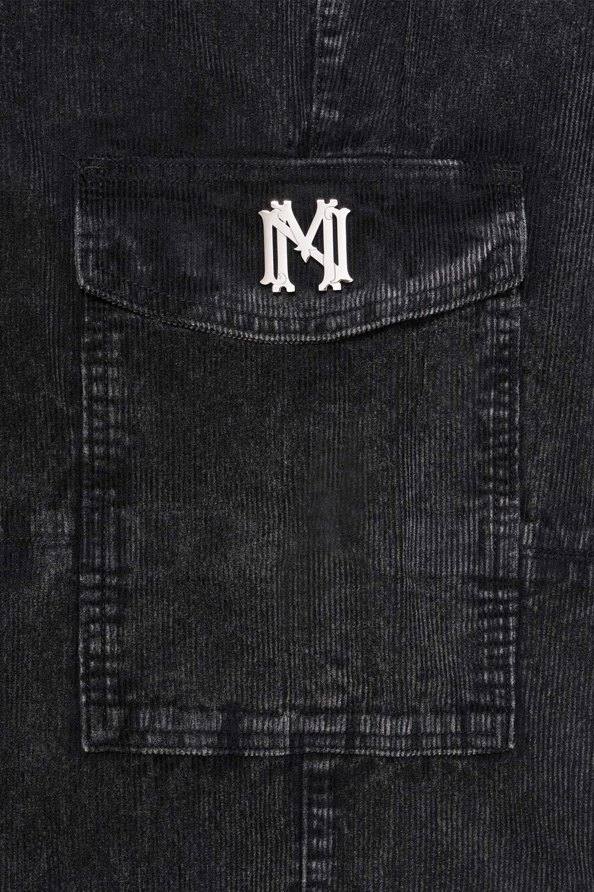 'Styx' Corduroy Black Cargo Pant