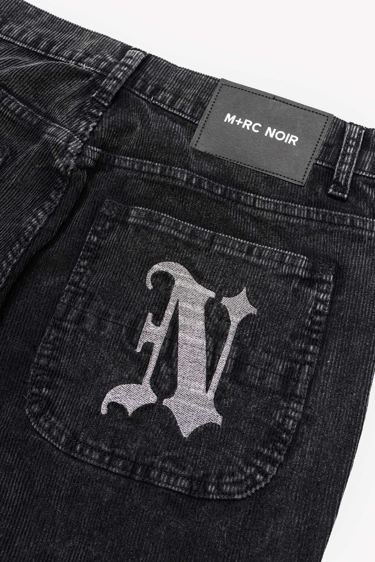 'Styx' Corduroy Black Cargo Pant
