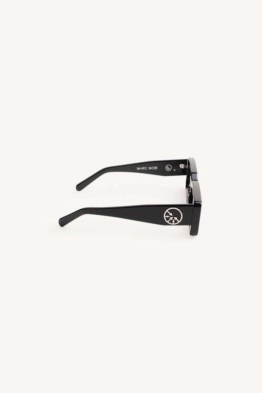 "MOB" Silver Circle Black sunglasses