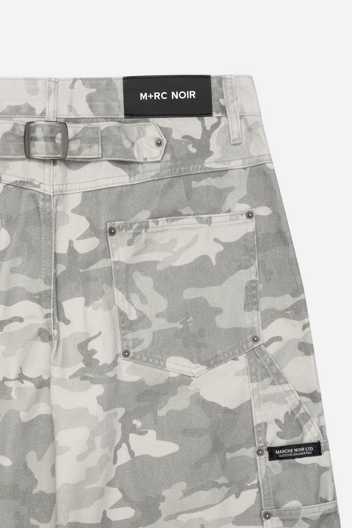 Pantalon cargo noir en velours côtelé Styx