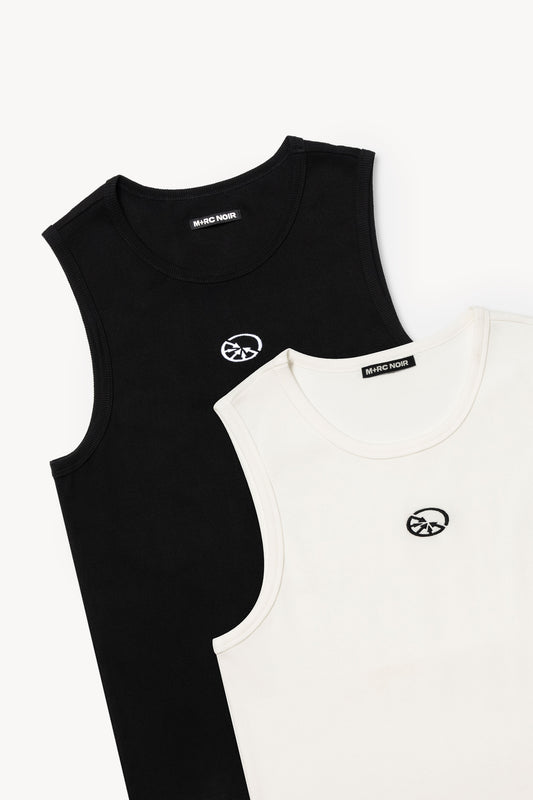 'Eclipses' Black Tank Top