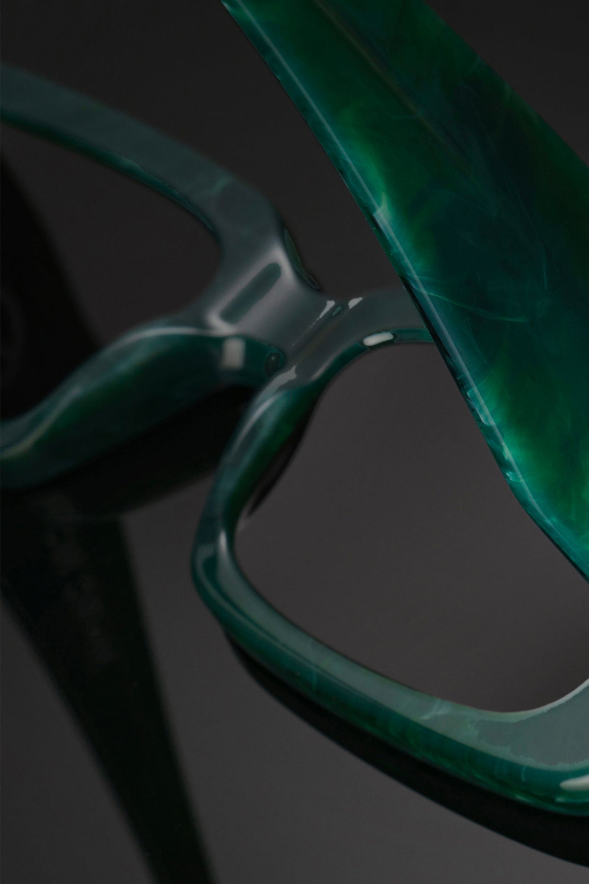 "MOB" Green Marble Sunglasses