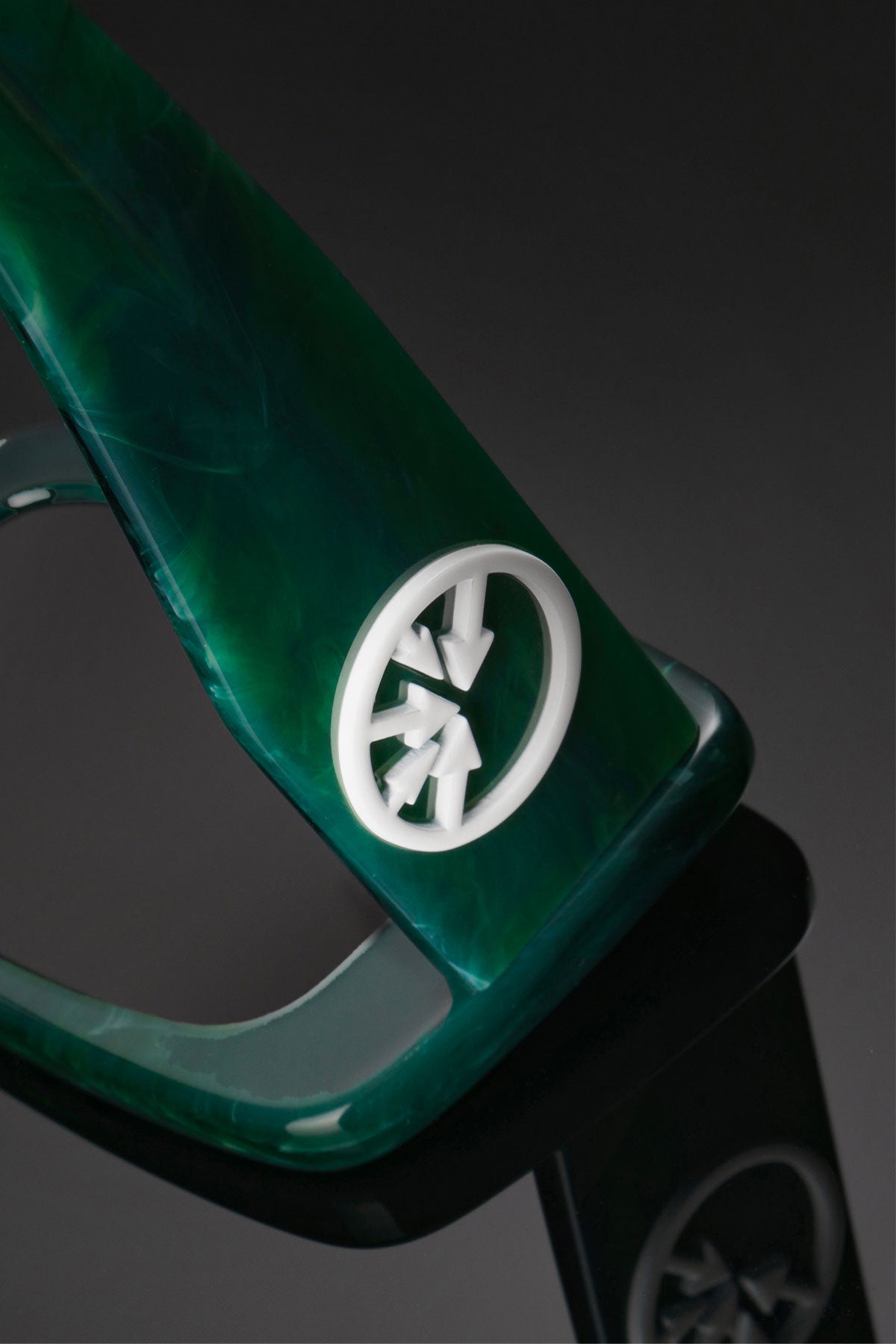 "MOB" Green Marble Sunglasses