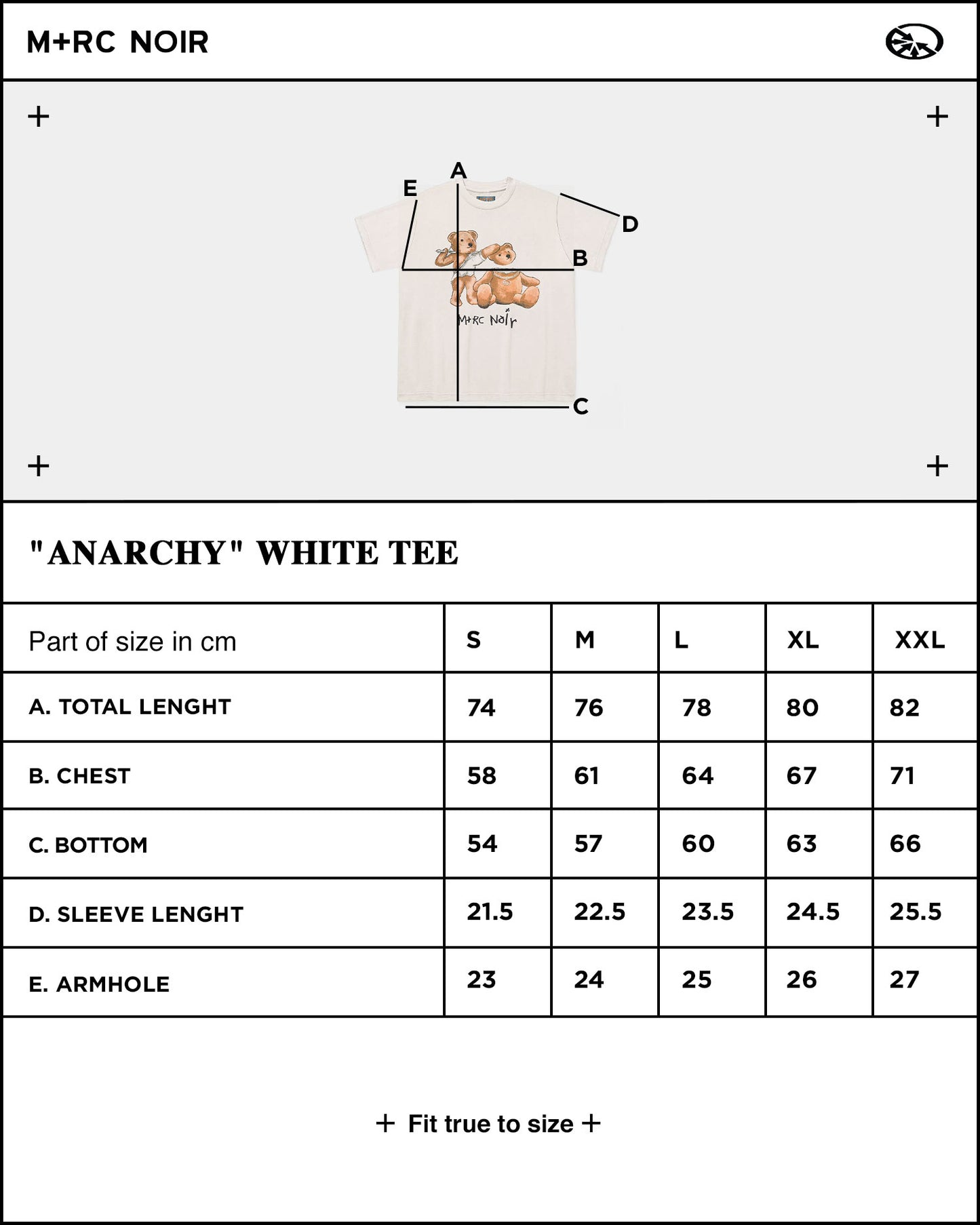 "Anarchy" White tee
