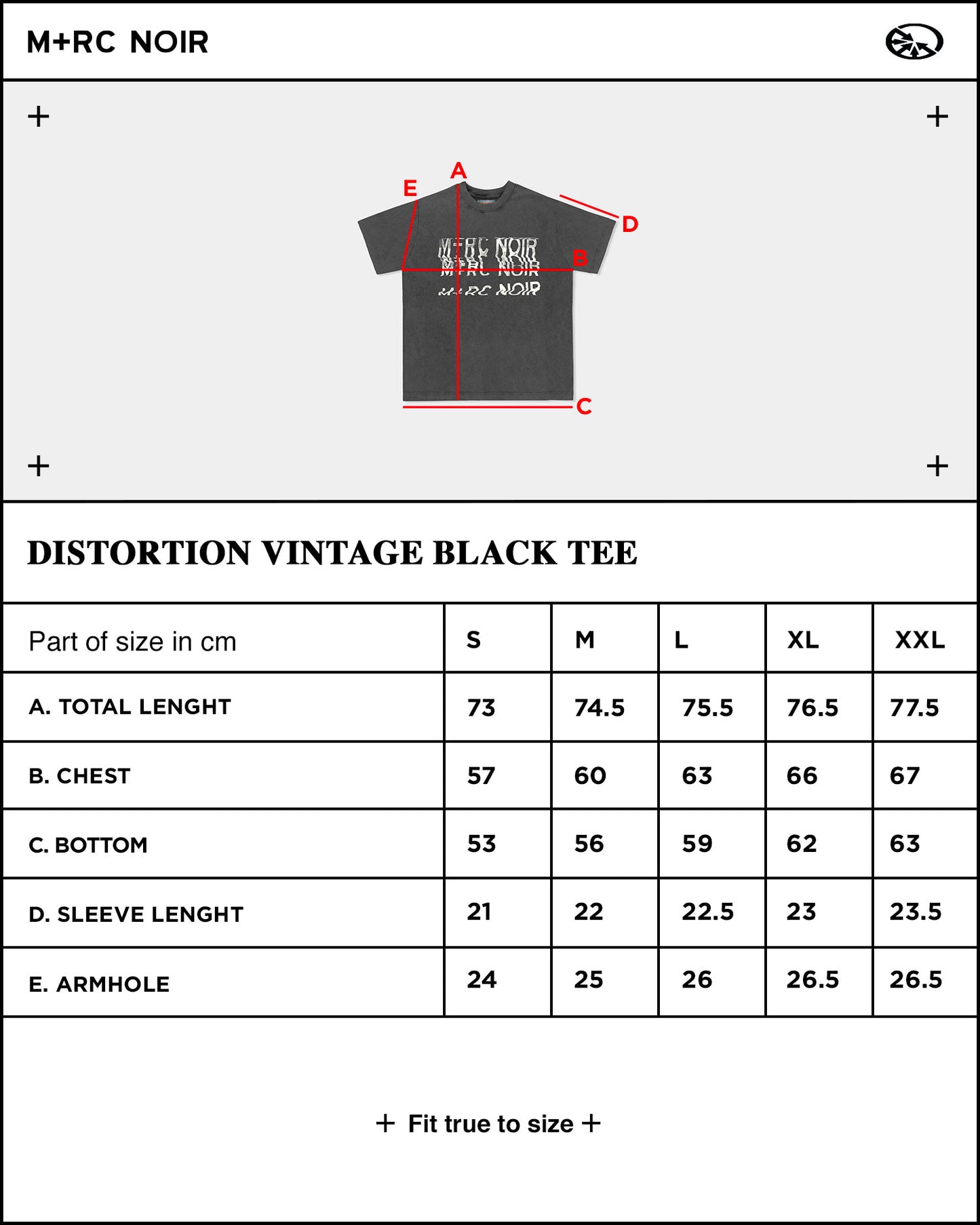 T-shirt "Distorsion vintage" noir
