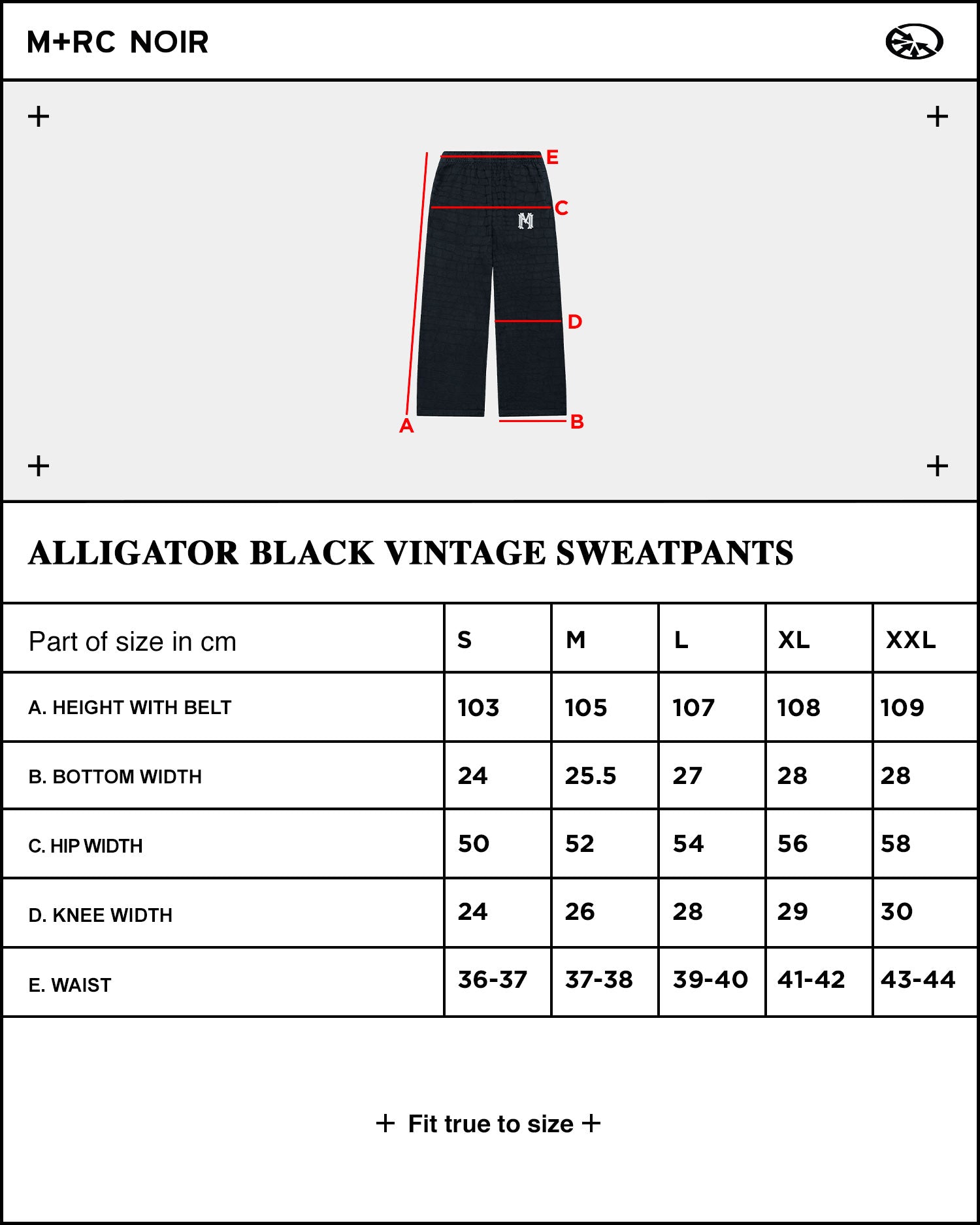 Alligator Vintage Black Sweatpants - mrcnoir