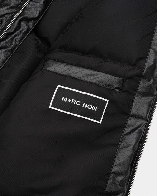 “Baby Alligator” Goose Down Black Vest - mrcnoir