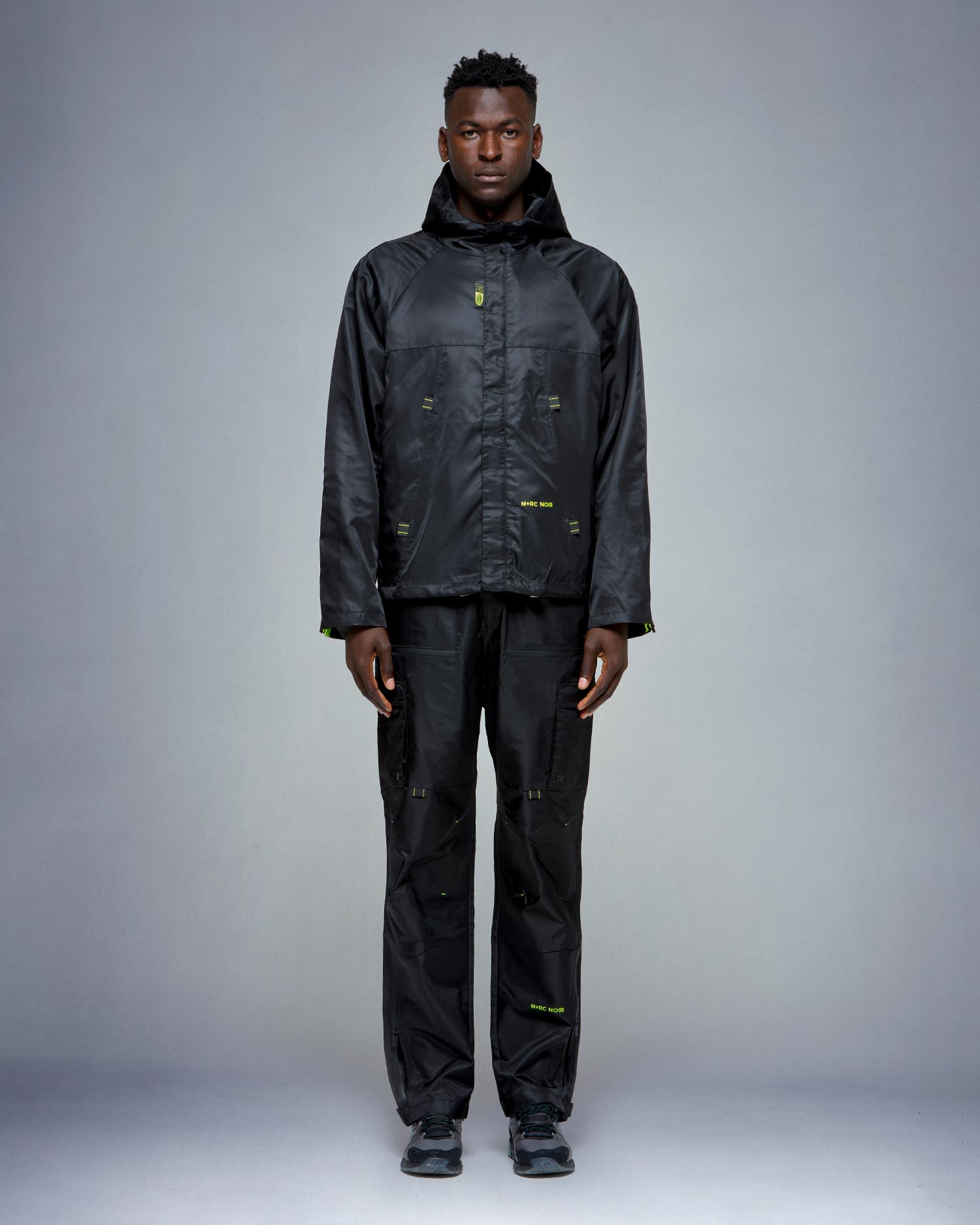 Black Nylon Tactical Pants - mrcnoir