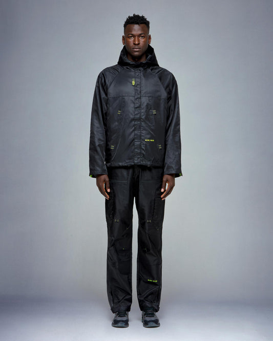 Black Nylon Tactical Pants - mrcnoir