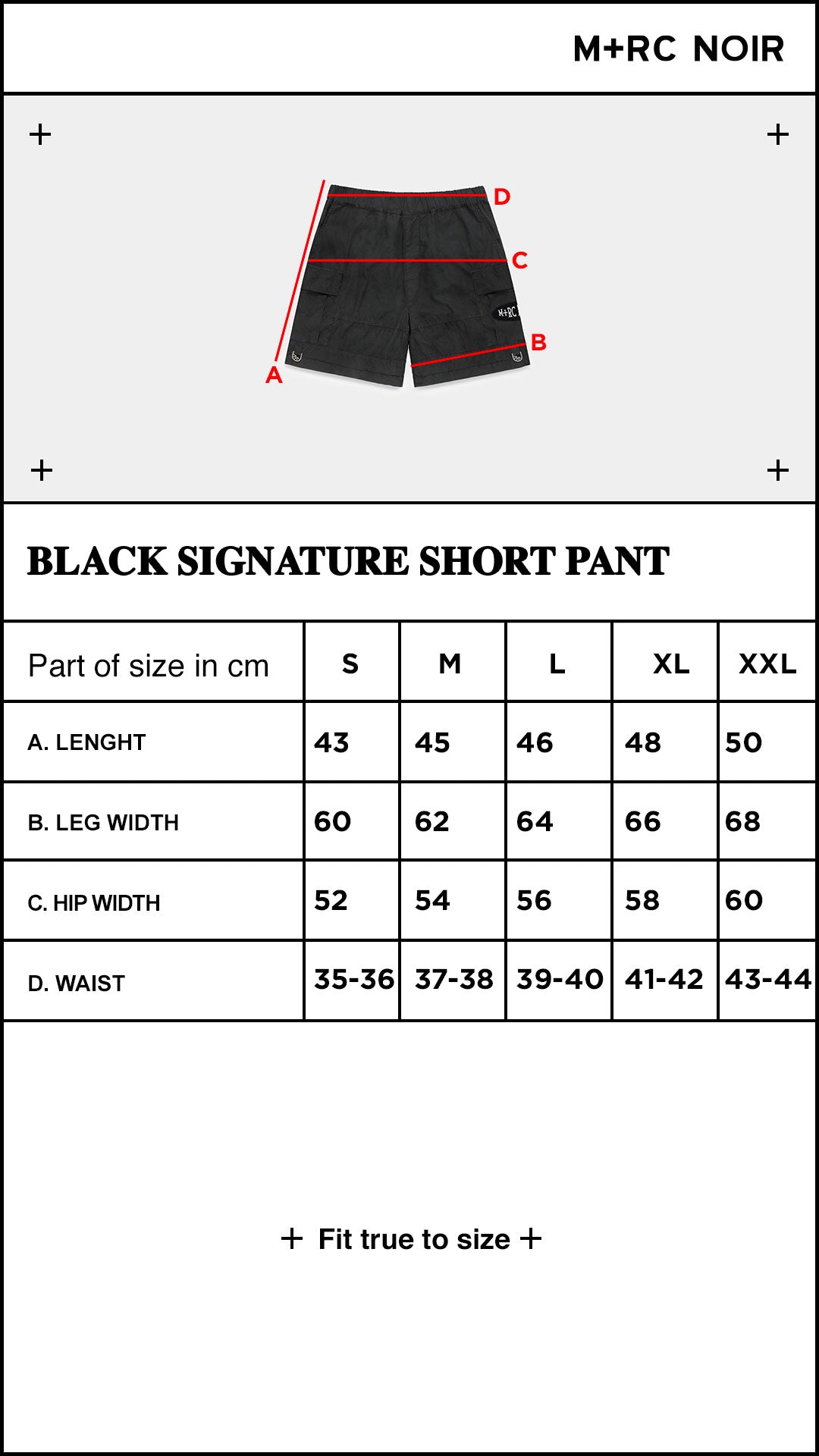 Black Signature Short Pant - mrcnoir