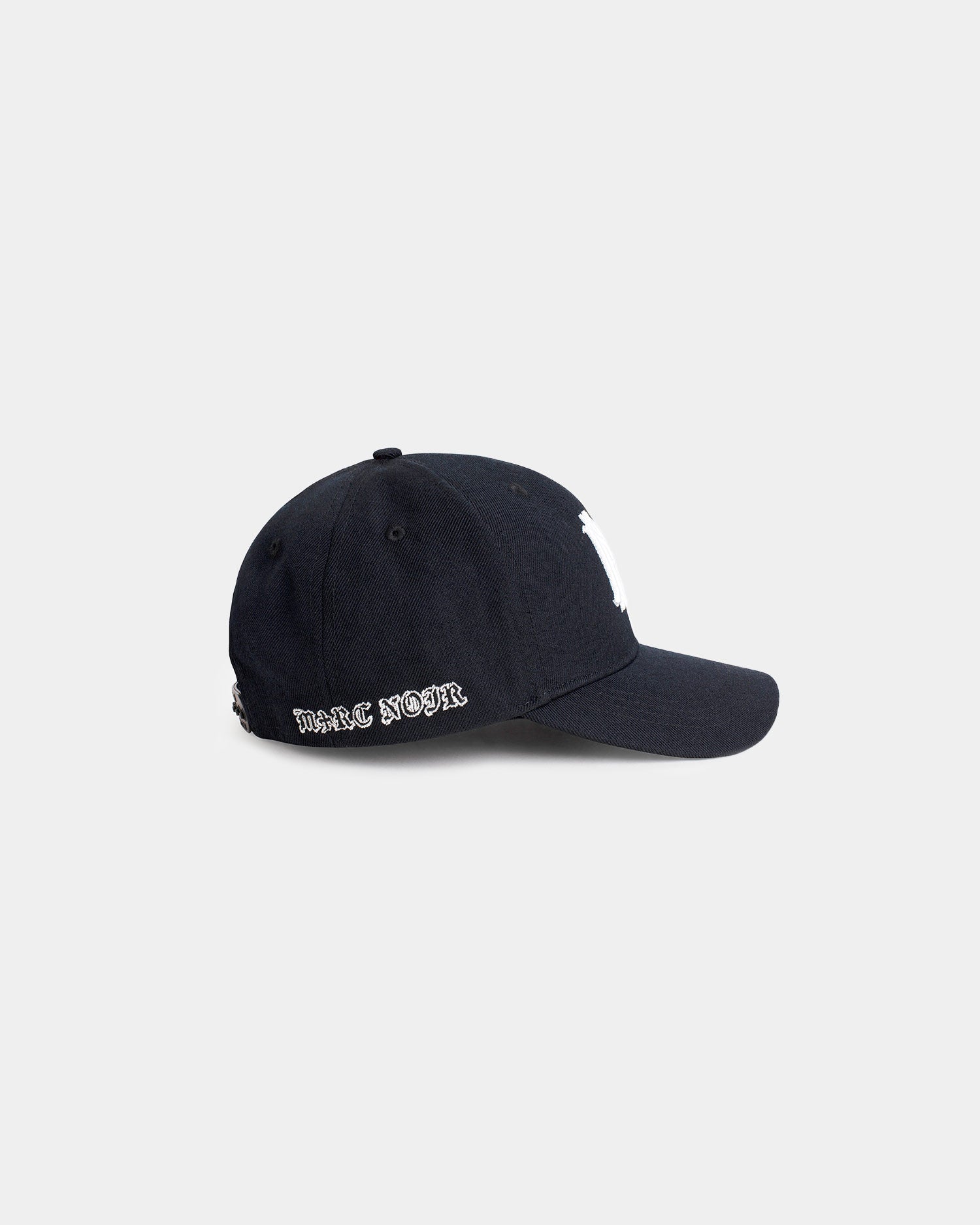 Classic pure wool twill white blazon hat - mrcnoir