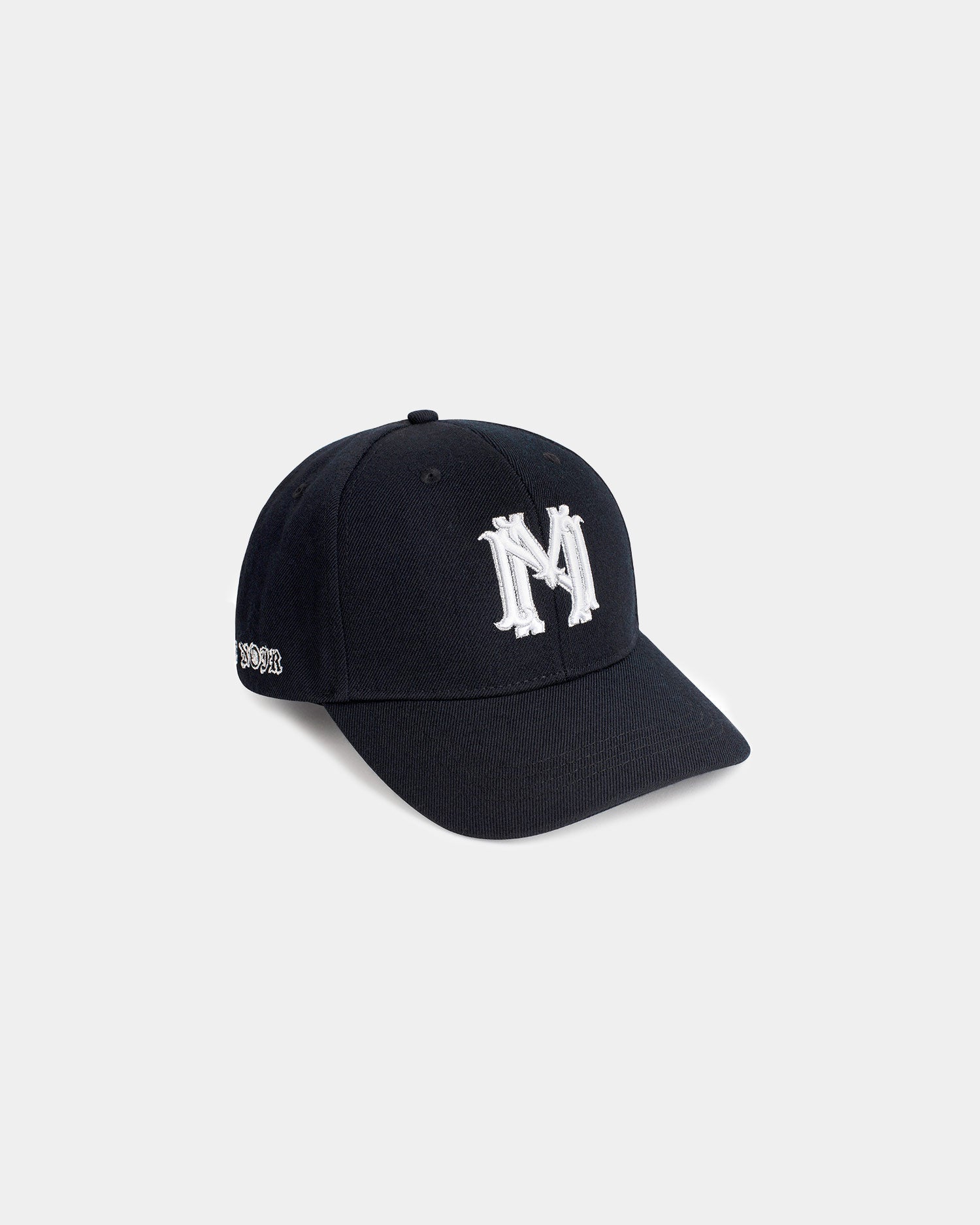 Classic pure wool twill white blazon hat - mrcnoir