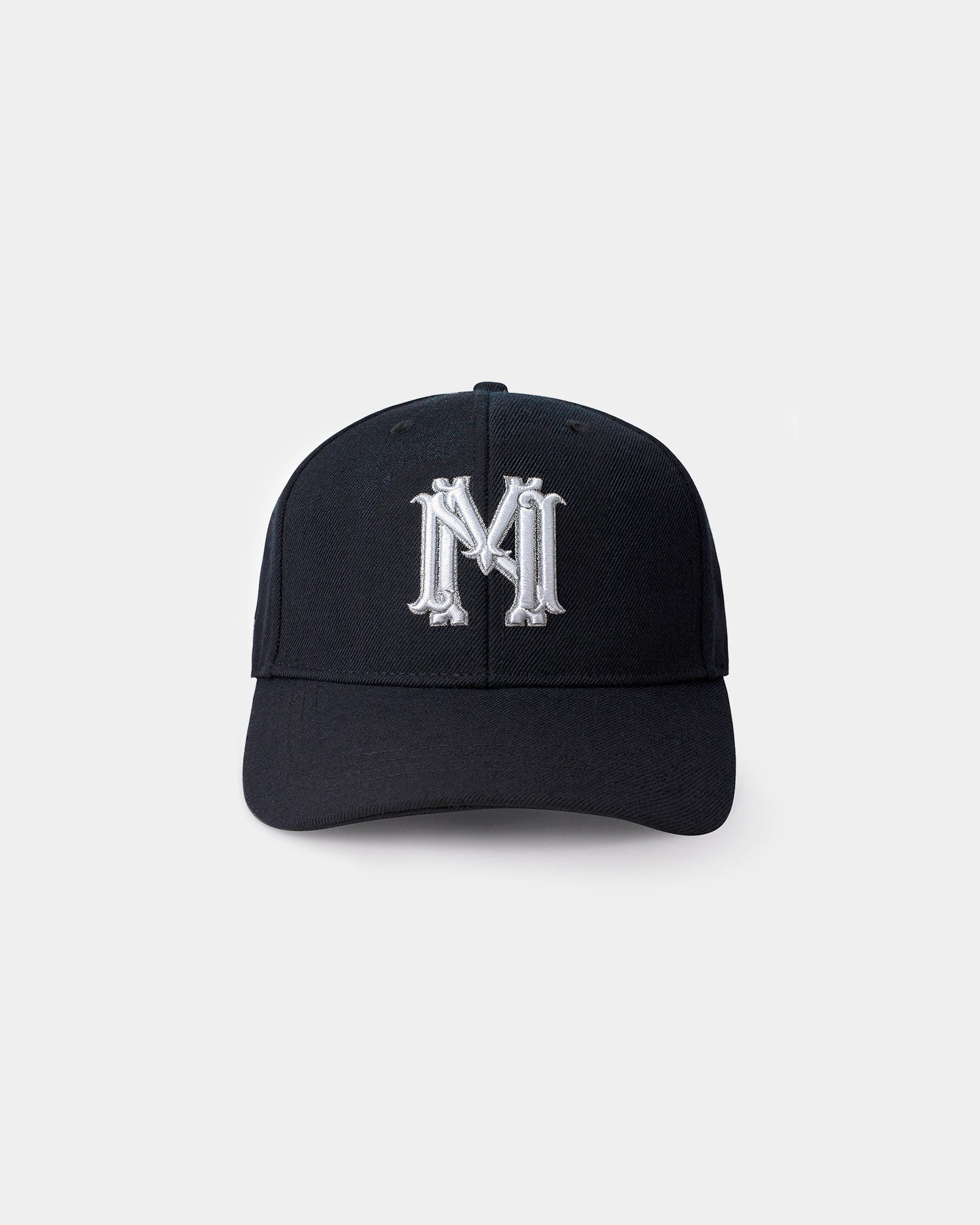 Classic pure wool twill white blazon hat - mrcnoir