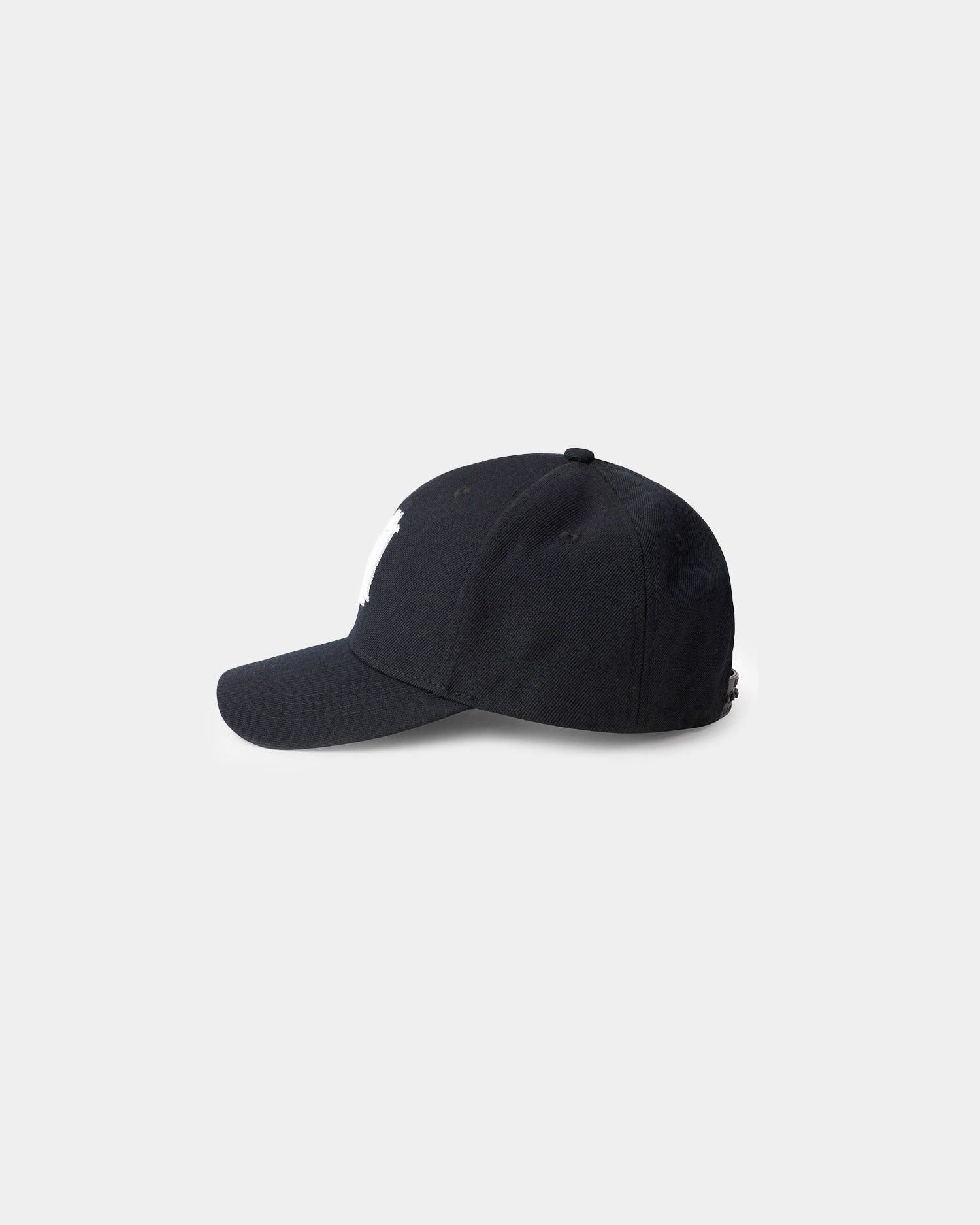 Classic pure wool twill white blazon hat - mrcnoir