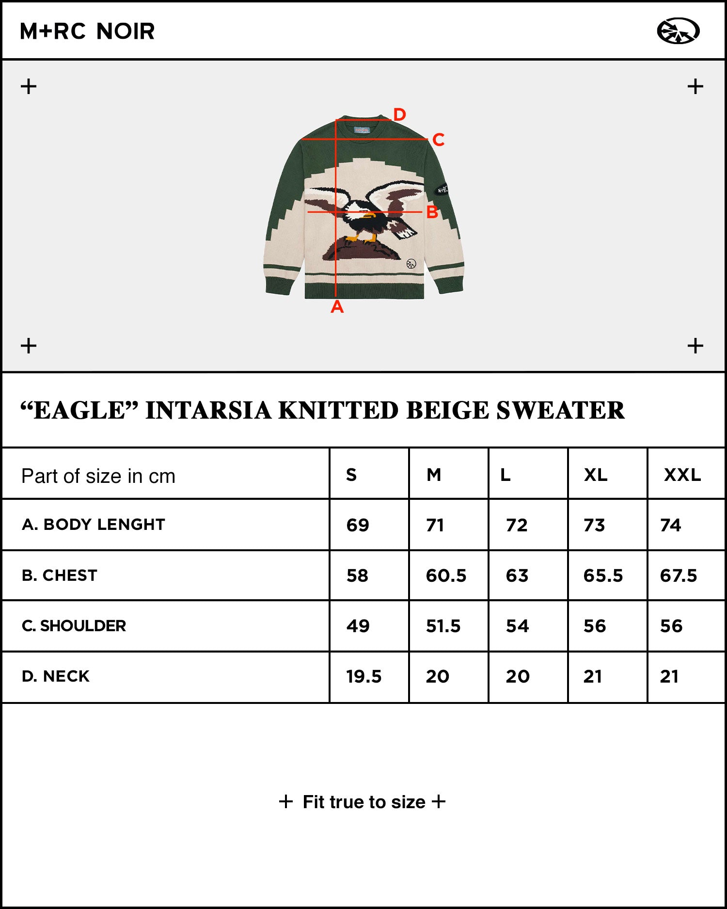 "Eagle" Knitted Beige Sweater - mrcnoir
