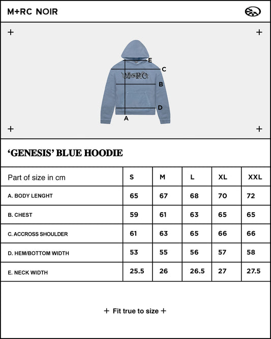 Genesis Blue Hoodie - mrcnoir
