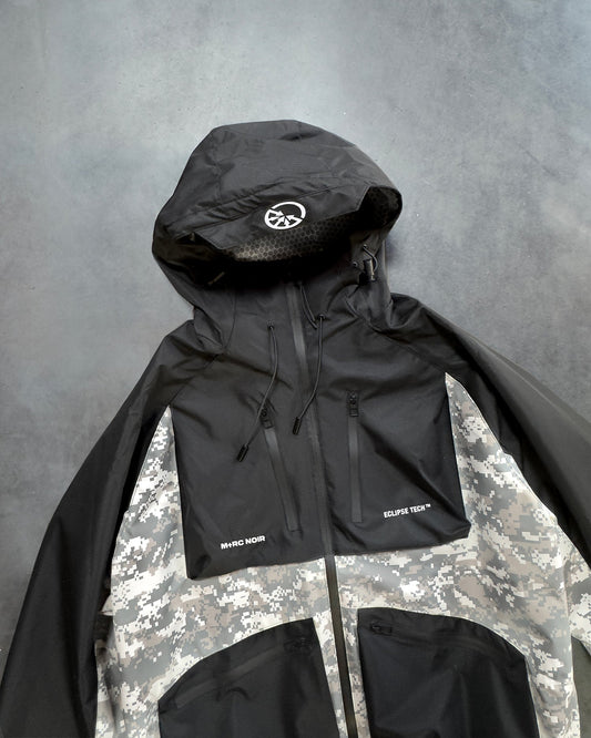 "God’s Complex" Snow Digit Camo Black Jacket - mrcnoir