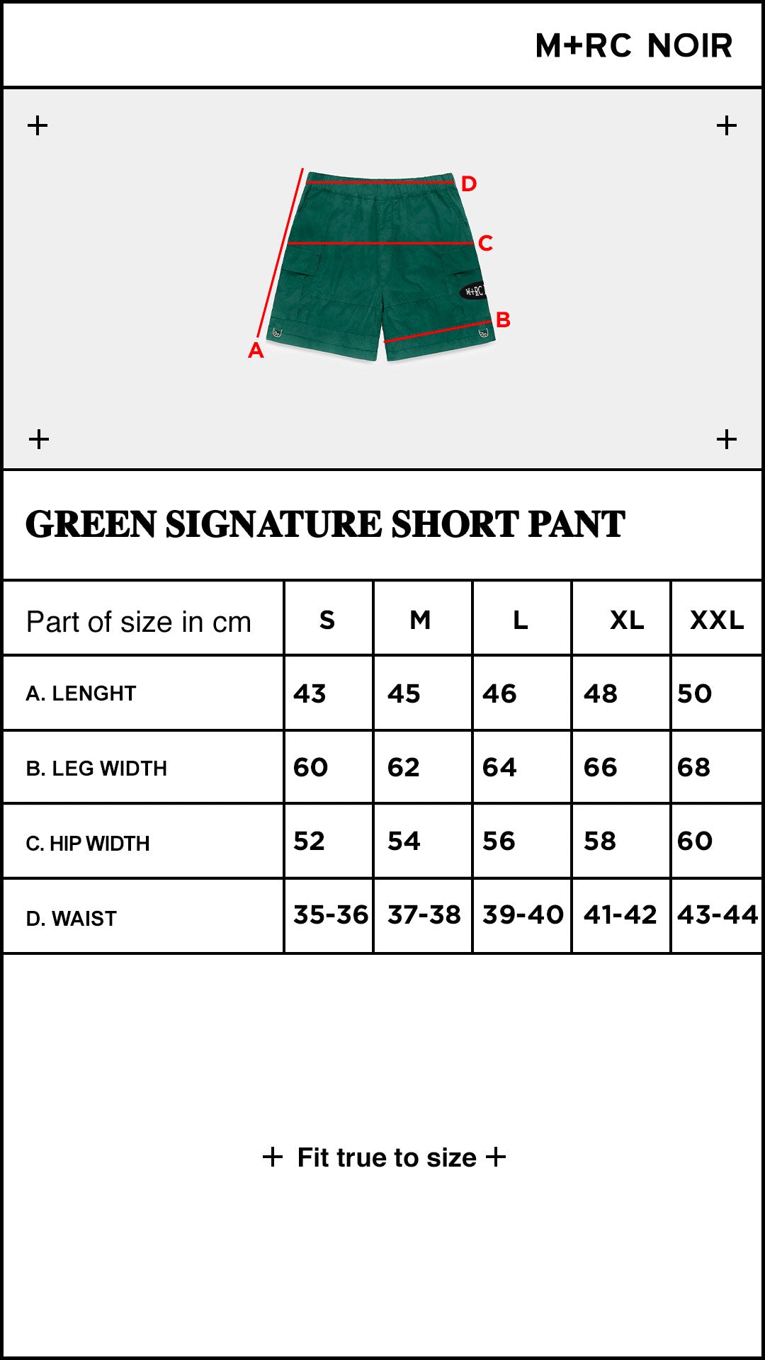 Green Signature Short Pant - mrcnoir