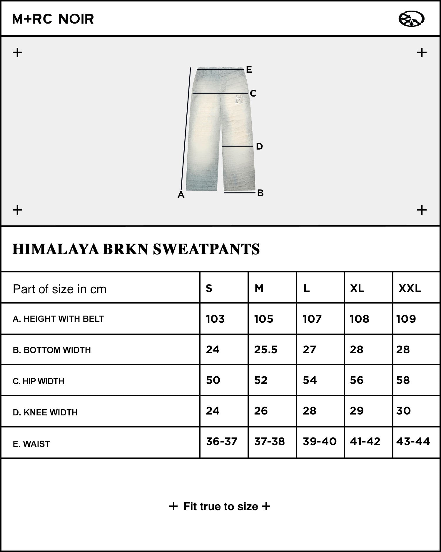 Himalaya BRKN Sweatpants - mrcnoir
