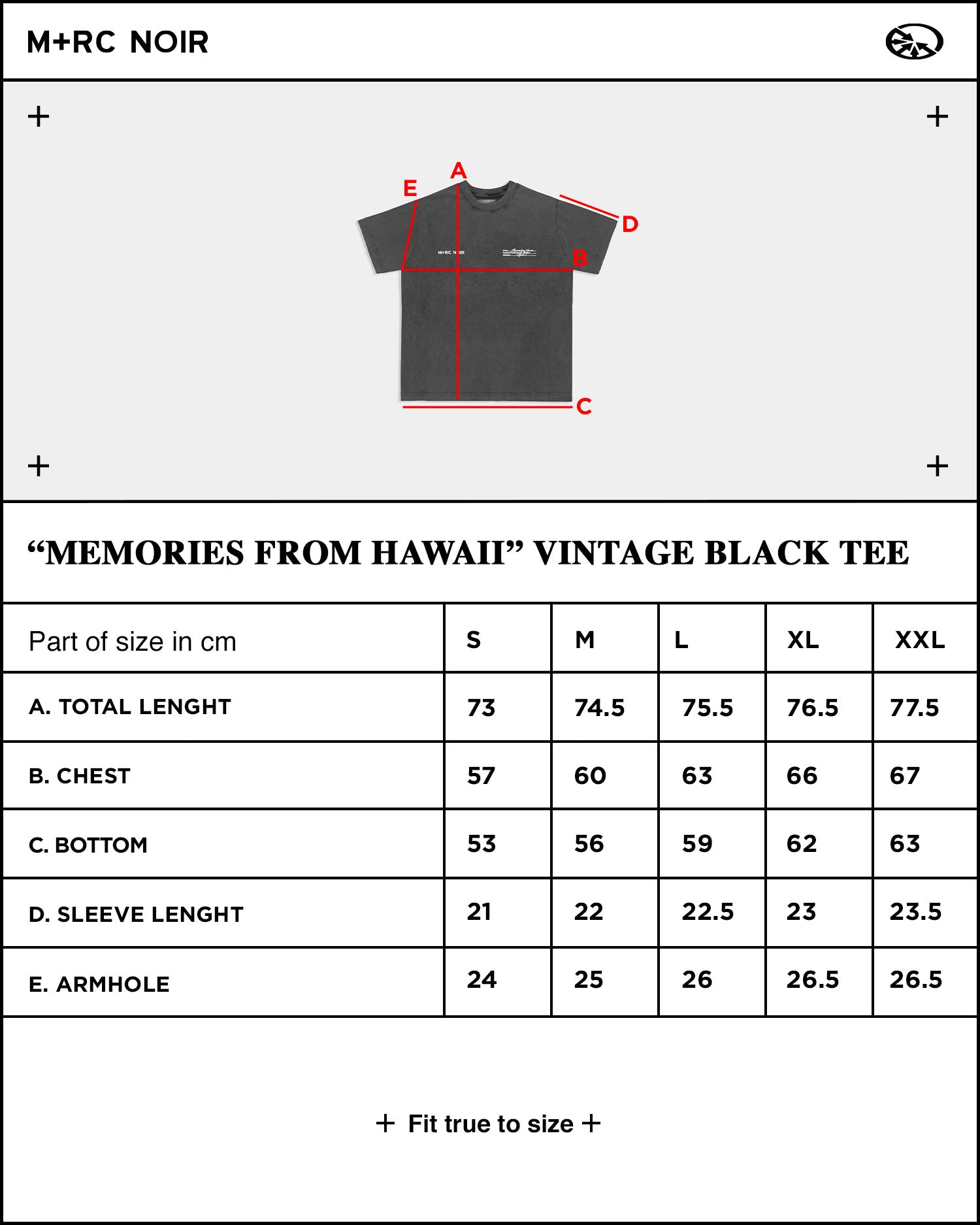 "Memories From Hawaii" Vintage Black Tee - mrcnoir