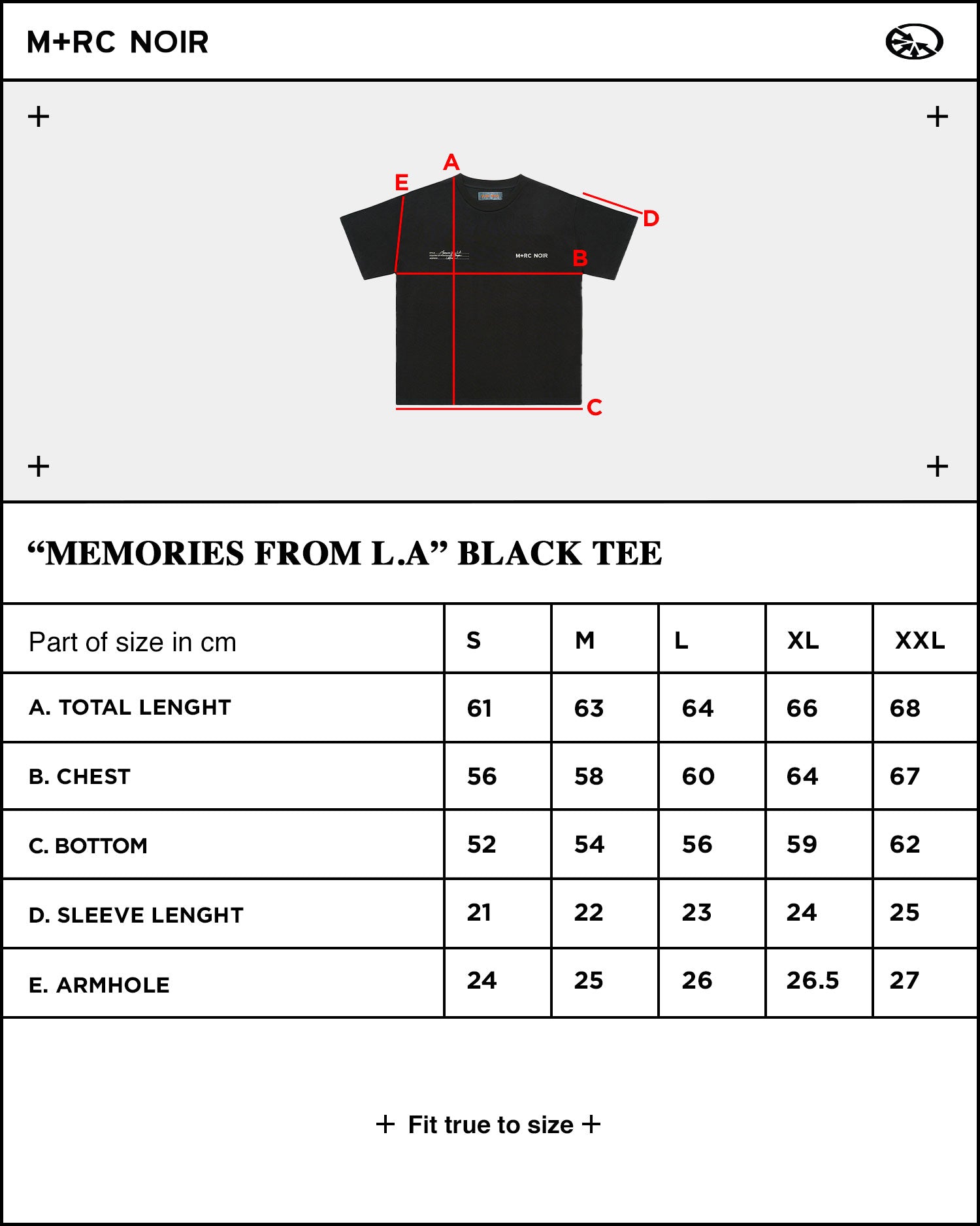 Memories From L.A Black Tee - mrcnoir