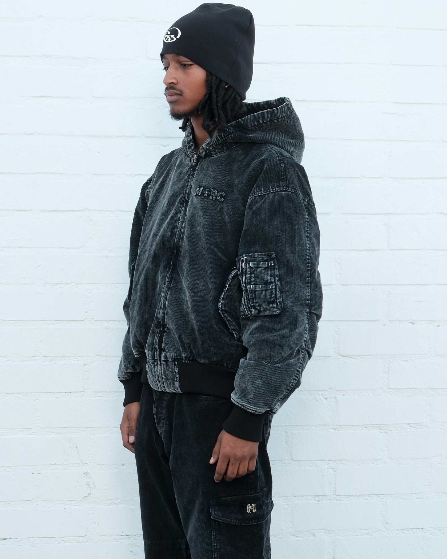 "Overtime" Stone - Washed Corduroy Jacket - mrcnoir