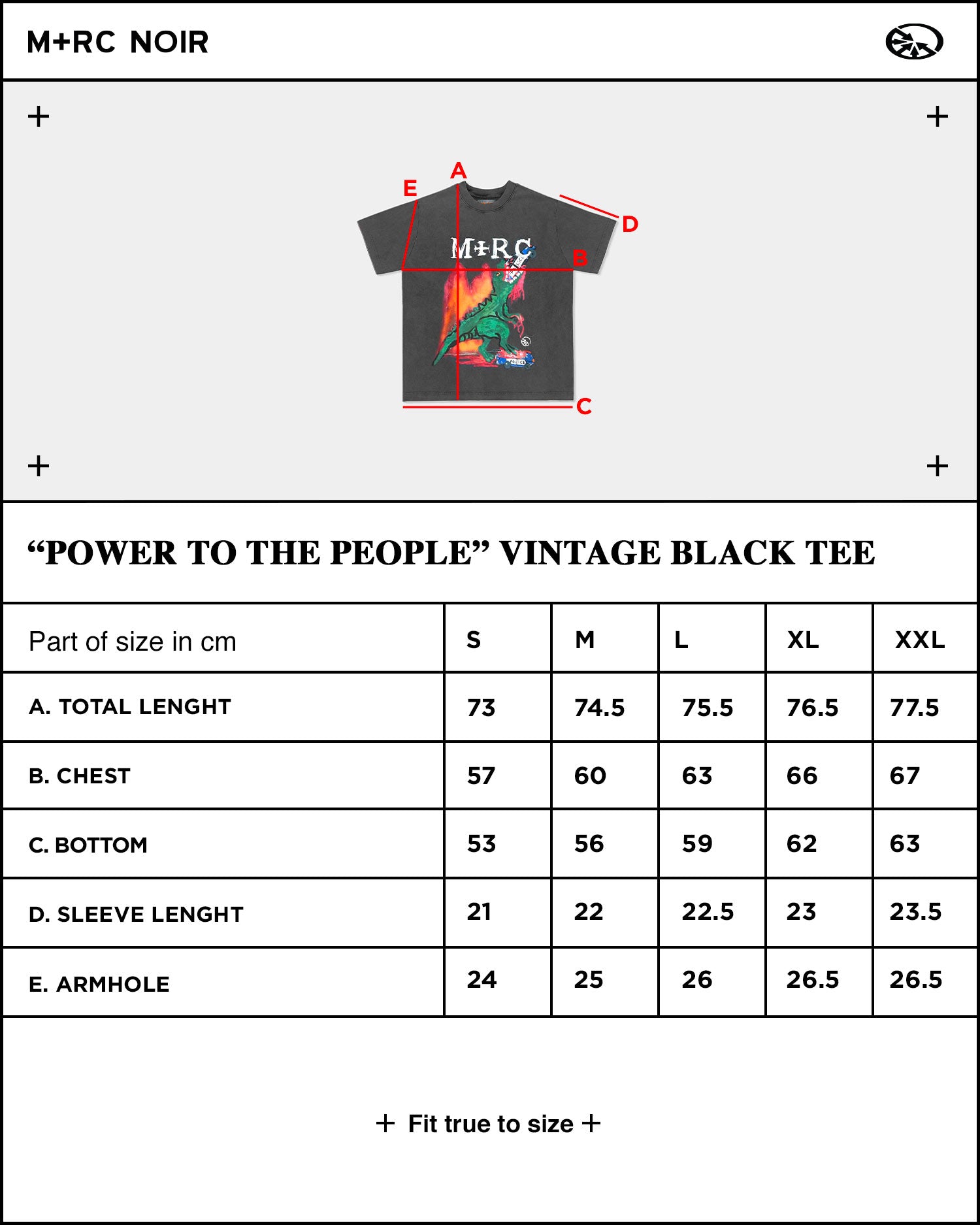 "Power To The People" Vintage Black Tee - mrcnoir