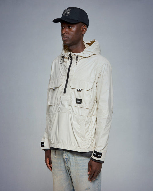 PU Carbon off white Jacket - mrcnoir