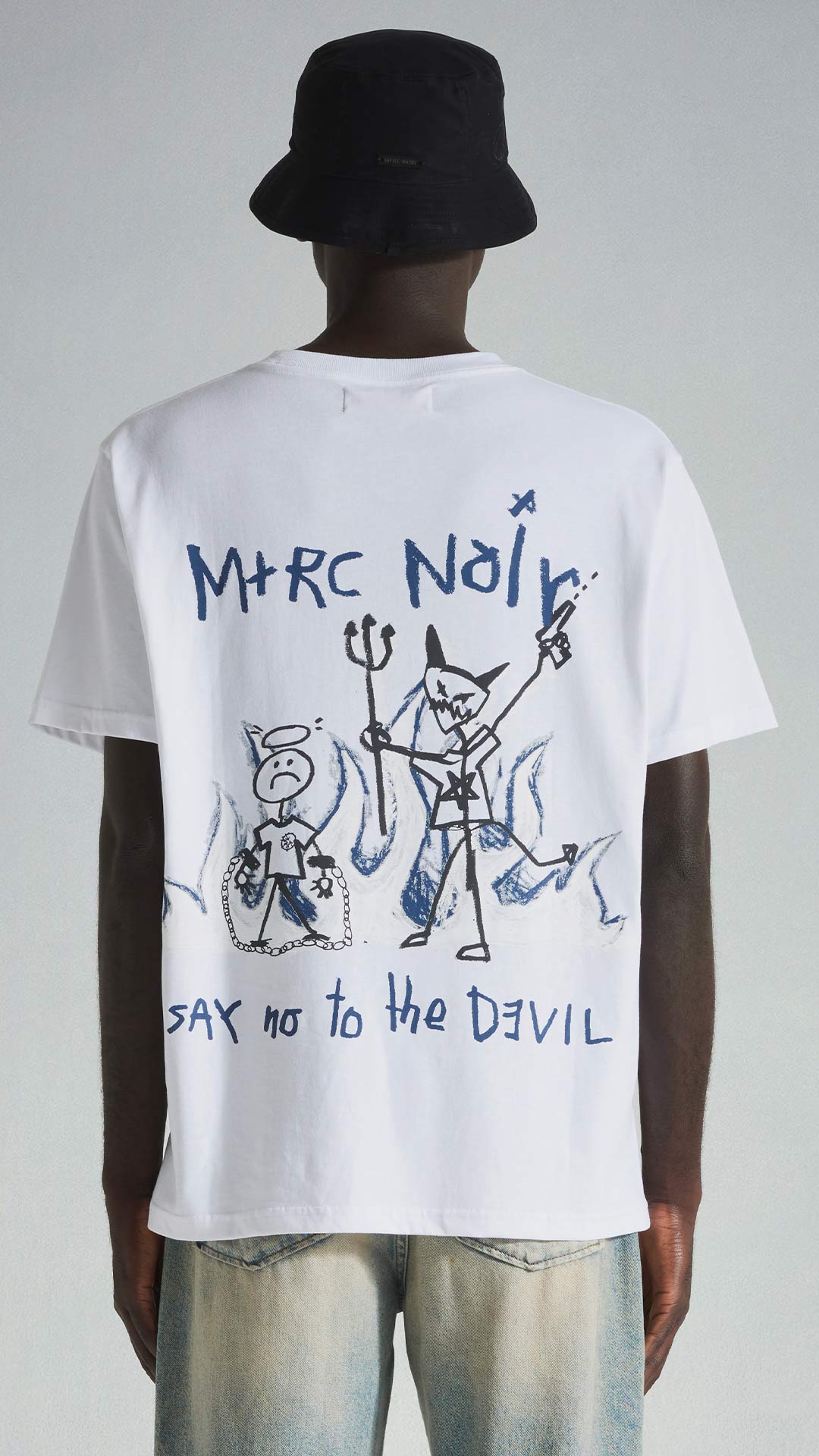 "Say No" White Tee - mrcnoir