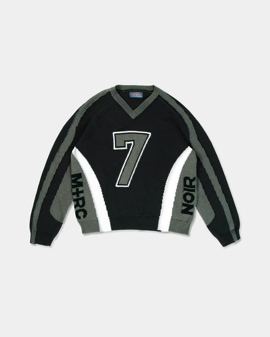 "Seven Lives" Football Knitted Sweater - mrcnoir